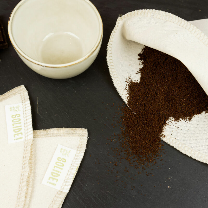 Filtre café tissu bio réutilisable