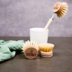 Brosse vaisselle manche écologique tête changeable