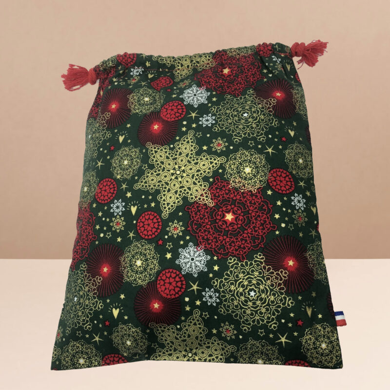 Grand Sac Cadeau de Noël Réutilisable