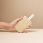 éponge lavable écologique en tissu bio et loofah ou luffa réutilisable