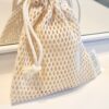 Filet à savon en coton biologique GOTS pour une utilisation zéro déchet