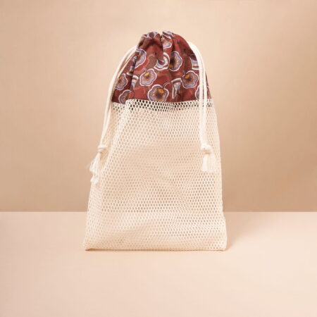 sac à légumes filet coton bio cordons refermable